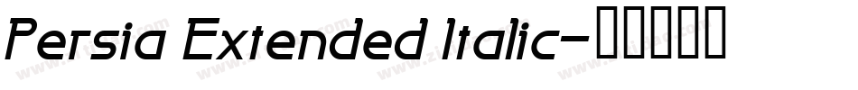 Persia Extended Italic字体转换
